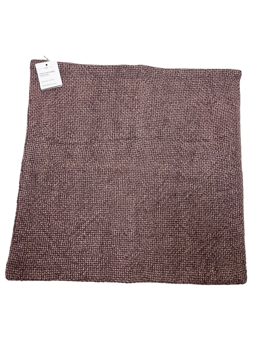 Pottery Barn Faye Textured Linen Pillow Cover 20